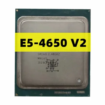 Оригинален процесор Xeon E5 4650V2 2.4 Ghz 10 ядра и 25 MB SmartCache E5 4650 V2 FCLGA2011 95 W Безплатна доставка E5-4650V2