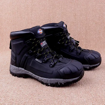 Мъжки работни обувки от естествена кожа, с метална бомбе, маслоустойчив, за разходки, Мъжки 200 грама, 3 М, Изолирана, противоударные треккинговые обувки