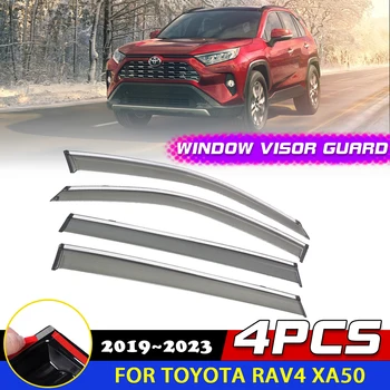 4 бр. Прозорец Козирка за Toyota RAV4 XA50 Suzuki 2019 ~ 2023 Димна Защита, Защитно покритие, Дефлектор, Тенти, Защита от Слънце, Дъжд, Аксесоари за Вежди