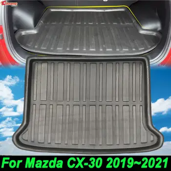За Mazda CX-30 CX30 2019 2020 2021 Карго Подложка Отзад на Багажника Подложка За Багажника Багажното Тава Етаж Килим Протектор Кал Удар Автомобилни Аксесоари