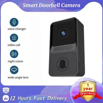 Aiwit HD 1080P Smart WiFi Видео звънчева Камера Визуален Домофонна система за Нощно Виждане ПР Звънец Безжична Камера за Дистанционно Наблюдение