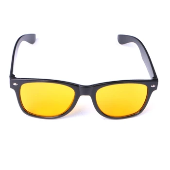 Унисекс Жълти Лещи на Очила за Нощно виждане на слънчеви Очила за шофиране 124A