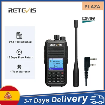 Retevis RT3S DMR Цифров Професионална портативна радиостанция (GPS) Предавател на диапазона VHF UHF за аматьорски радио оператори на радиостанции с голям радиус на действие