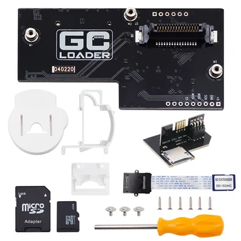 GC Loader Lite (клониран версия) с адаптер SD2SP2 Por, устройство за четене на карти памет, съвместима с конзолата Nintendo GameCube (DOL-001/DOL-101)