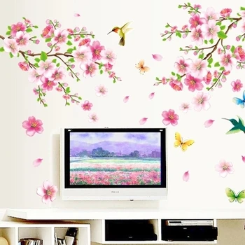 Картината може да се облекчи с телевизор в хола, спалнята, сладка романтика, детски, домашни декорации, прасковено, пейзаж, фотостены 2021