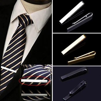 Класически мъжки Скоби за вратовръзка в Разговорния стил, Скоби за вратовръзка, Модни Бижута, Изискан Сватбен Вратовръзка Златист Цвят