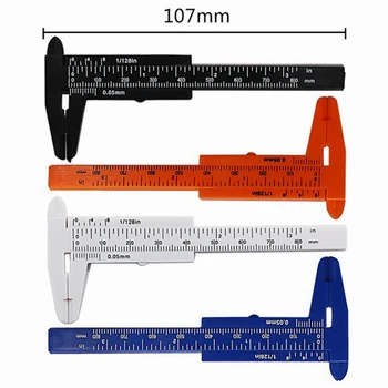 Мини-Пластмасов Подвижен Штангенциркуль С Нониусом Инструмент за Измерване Състав 80 мм