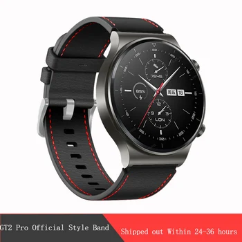 Официален Стил Каишка за Huawei Watch GT 2 Pro Аксесоари за Часовници Кожена Гривна Каишка за Часовник Каишка за Huawei GT/GT2 GT2 46 мм